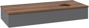 V&B Waschtischunterschrank Antao mit Beleuchtung, Anthrazit lackiert, B/T/H: 120 x 50 x 19 cm - Bild 1