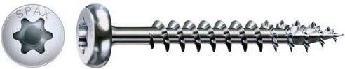 Spax Holzschraube T-STAR plus aus Stahl in Silber, Durchmesser: 5 mm, Länge: 70 mm, 200 Stück - Bild 1