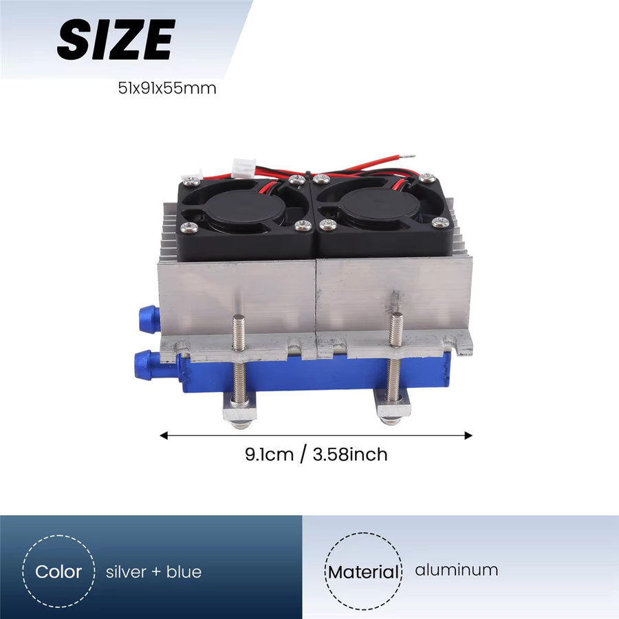 A78E-144W Thermoelektrischer Peltier-Kühlkühler 12 V Halbleiter-Klimaanlage DIY Kühlsystem Kit - Bild 4