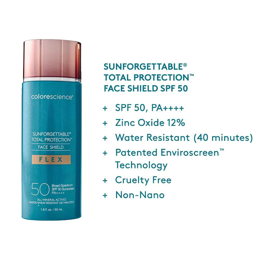 Colorescience Sunforgettable Total Protection Face Shield Classic Mineral Sunscreen Foundation, natürlich, Gesicht - Bild 4