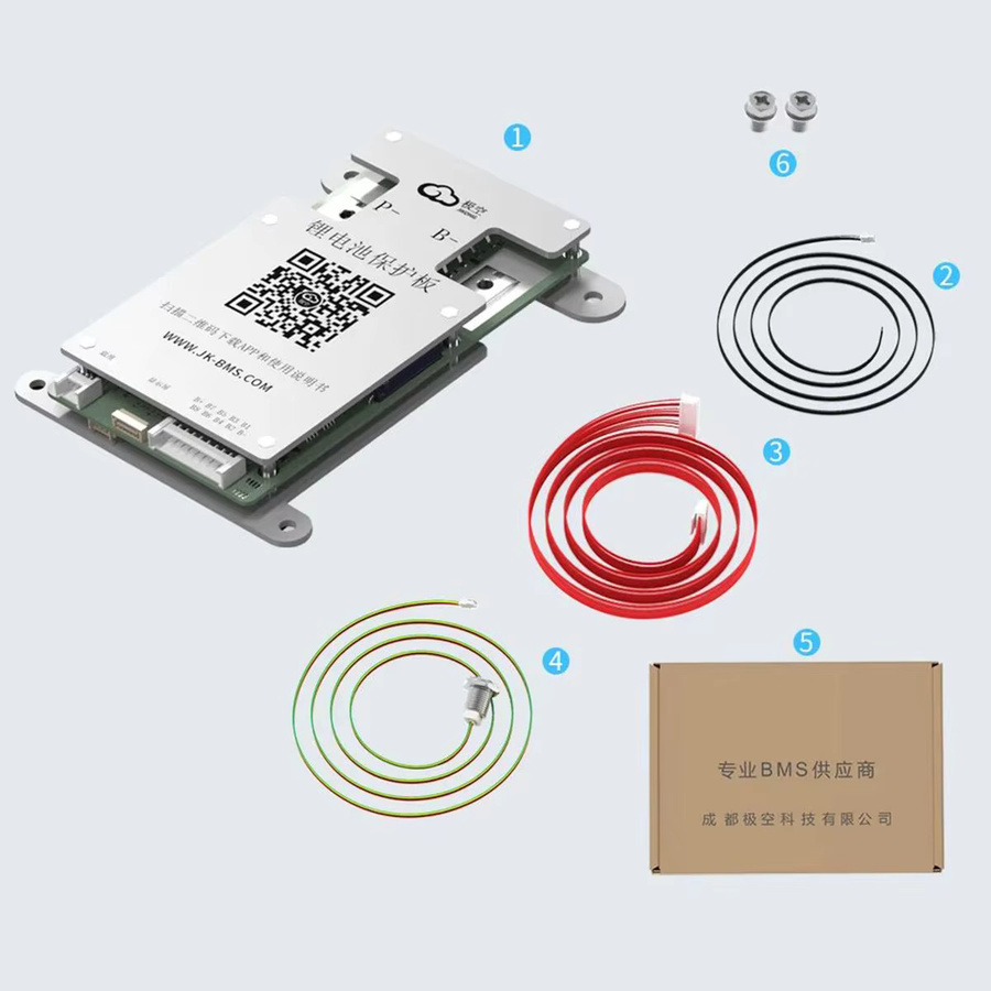 JK Smart BMS B1A8S10P 100A Batteriemanagementsystem mit aktivem Ausgleich 1A für LiFePO4, Li-Ion und LTO Batterien via Bluetooth, BT, CANBUS, RS485 und Heizung - Bild 3