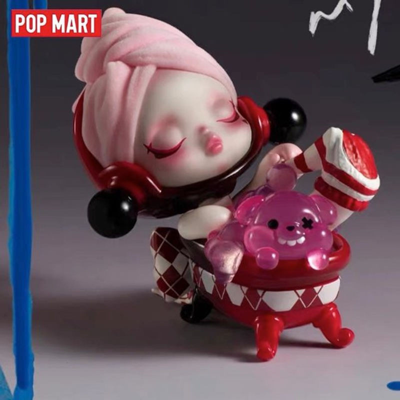 POP MART SKULLPANDA Tell Me What You Want Serie Blind Box mit mehrfarbiger Anime-Figur als Desktop-Ornament aus Kunststoff - Bild 1