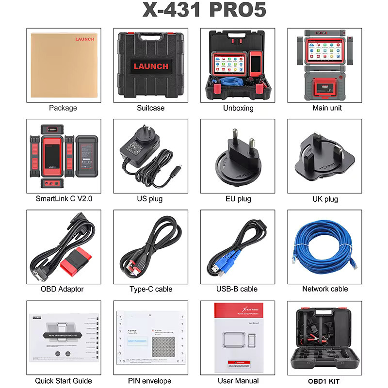 Launch X431 PRO 5 Autodiagnosetool mit J2534 Programmierung und OBD2 Scanner für die Fahrzeugdiagnose - Bild 5
