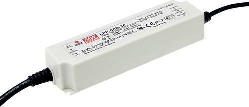 Mean Well MW LPF-60D-36 LED-Treiber, weißer LED-Trafo mit Konstantspannung und Konstantstrom, 60W, 1.67A, 21.6 - 36 V/DC, dimmbar, IP67 Schutzklasse - Bild 1