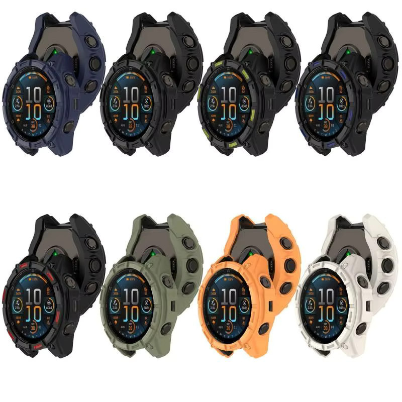 Smartwatch-Zubehör TPU-Gehäuse für Garmin Descent Mk3i 51 mm, Schwarz - Bild 2