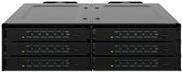 ICY Dock ToughArmor MB118VP-B Wechselrahmen für 6 x U.2/U.3 NVMe SSD, PCIe 4.0, Schwarz - Bild 2
