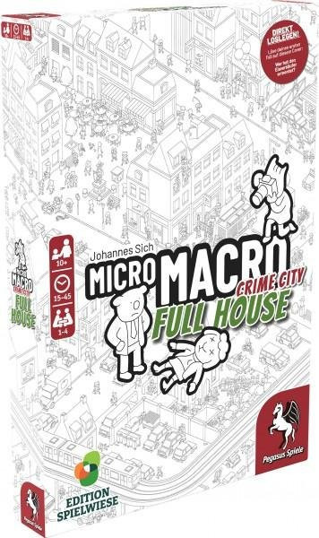 Pegasus Spiele MicroMacro: Crime City 2 Full House Edition Spielwiese 59061G, Brettspiel, ab 10 Jahren - Bild 1