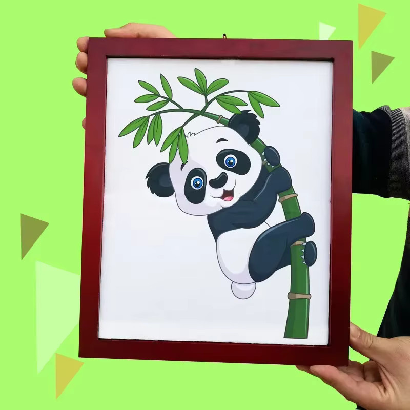 Panda-Rahmen Zaubertricks, Plüsch-Panda-Spielzeug - Bild 3