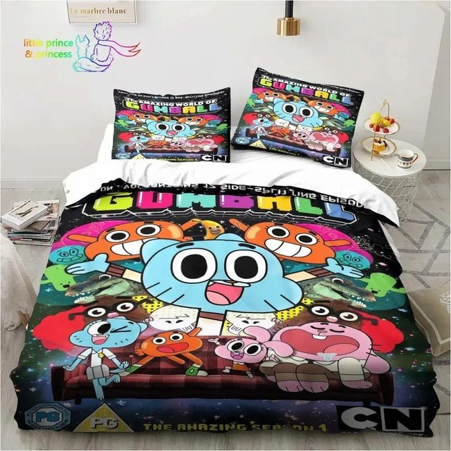 Bettwäscheset Amazing World Gumball aus Mikrofaser mit Motiv, B/H: 240 x 210 cm - Bild 1