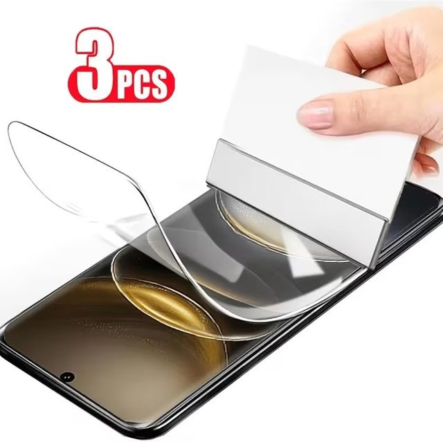 3 Stück Hydrogel-Displayschutzfolie für Vivo Y33 Y32 Y76 Y21 Y52 5G Y72 Y20 2021, transparent - Bild 1