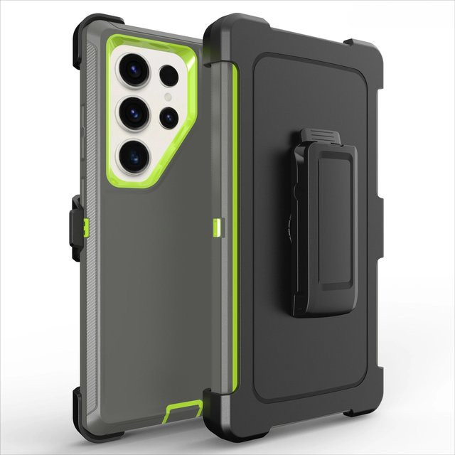 Stoßfeste Schutzhülle mit Gürtelclip für Samsung Galaxy S23 Plus in Grau - Bild 1