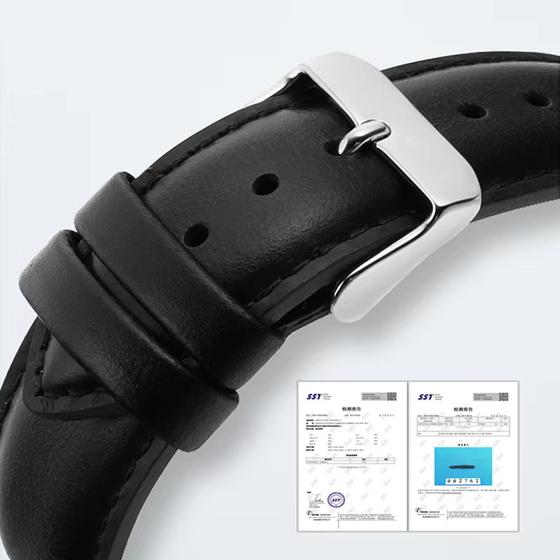 Daniel Wellington Uhrenarmband, Leder, Schwarz, Unisex, 18 mm, 20 mm, 22 mm - Bild 2