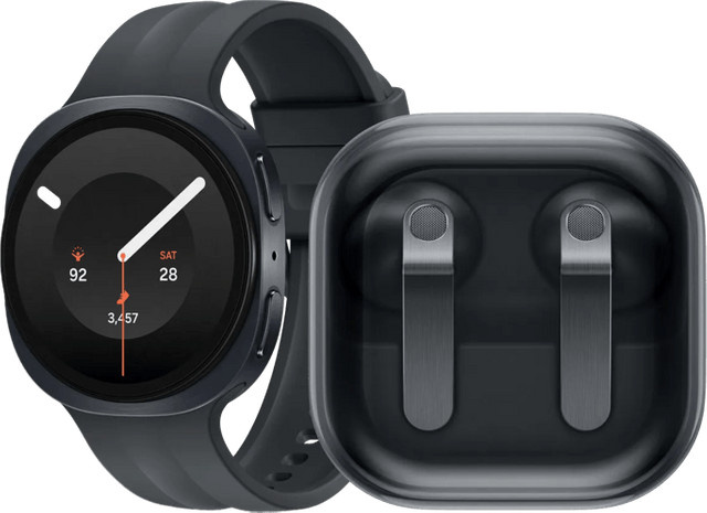 Samsung Galaxy Watch9 Schwarz 40 mm und Samsung Galaxy Buds4 Schwarz im Set mit Sleep Tracking für Android - Bild 1
