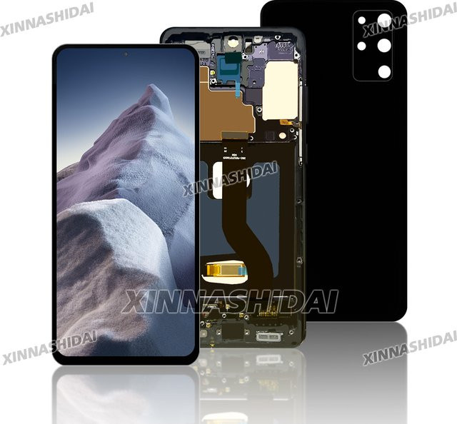 Samsung Galaxy S20 Plus OLED Display Ersatz mit Touchscreen Digitizer Baugruppe und Rahmen in Schwarz - Bild 1