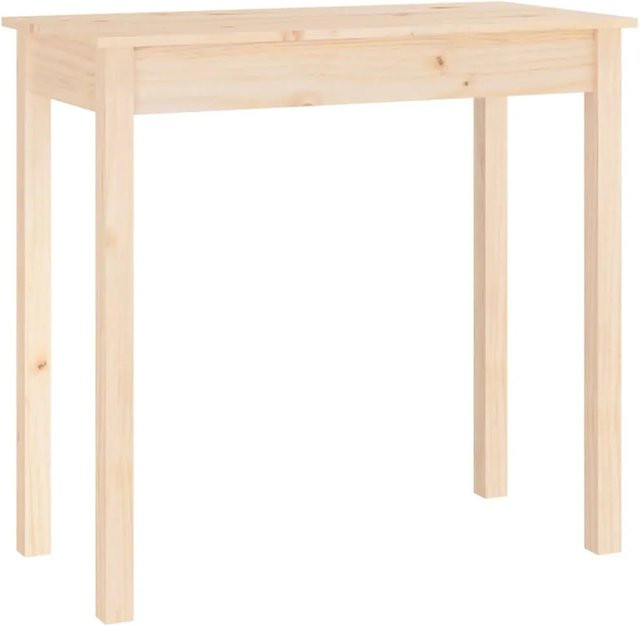 vidaXL Konsolentisch aus massivem Kiefernholz in Braun, rustikales Design, B/T/H: 80 x 40 x 75 cm - Bild 1