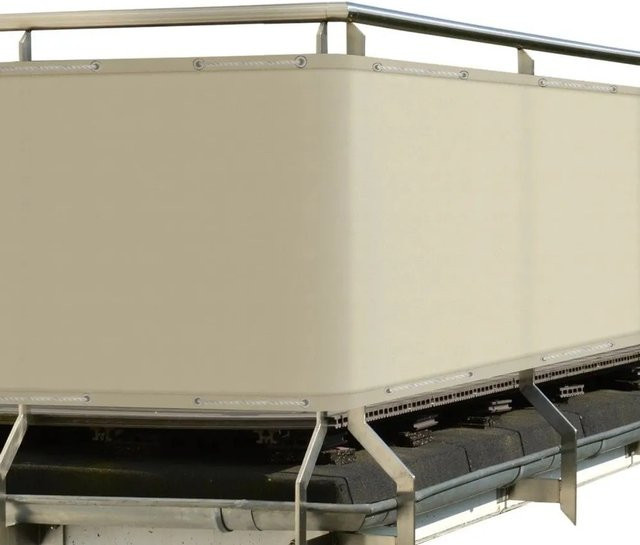 Sol Royal SolVision PB2 Balkonumspannung blickdicht Creme, Höhe: 90 cm, Breite: 300 cm - Bild 1