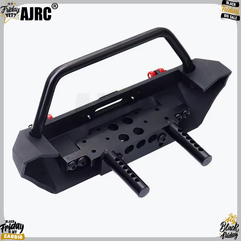 AJRC RC Auto Metall Front- und Heckstoßstangen, 1:10, Schwarz - Bild 2