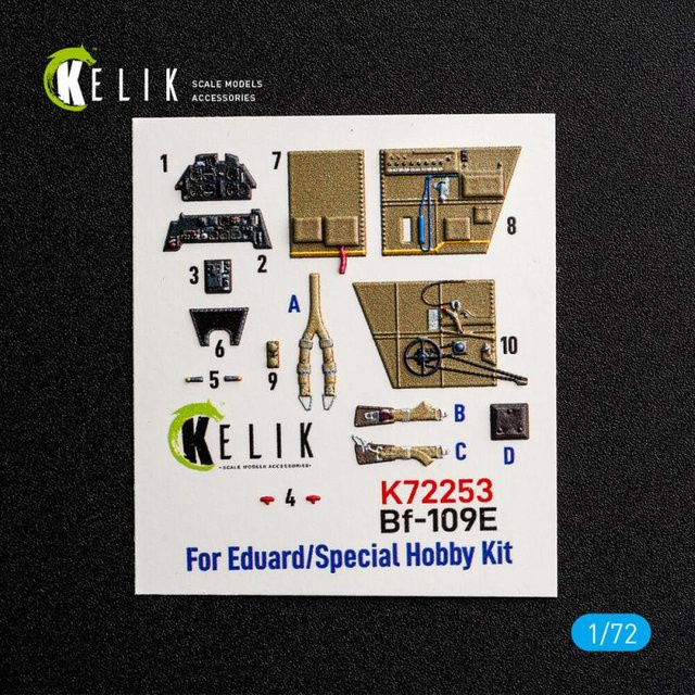 Eduard Bf-109 E - Interior 3D-Decals - Bild 1