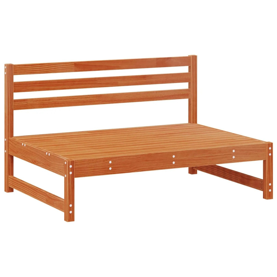 vidaXL Garten-Lounge-Set aus massivem Kiefernholz in Braun mit 6 Teilen - Bild 1