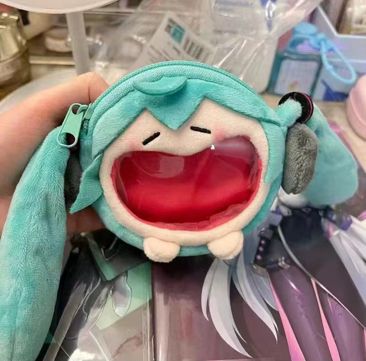 Bandai Hatsune Miku Q Version Figur, Plüsch Mini Tasche, Blau - Bild 3