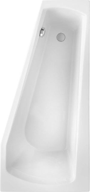 OTTOFOND Badewanne Bahia asymmetrisch aus Acryl, weiss, B/T/H: 75 x 160 x 42 cm - Bild 1