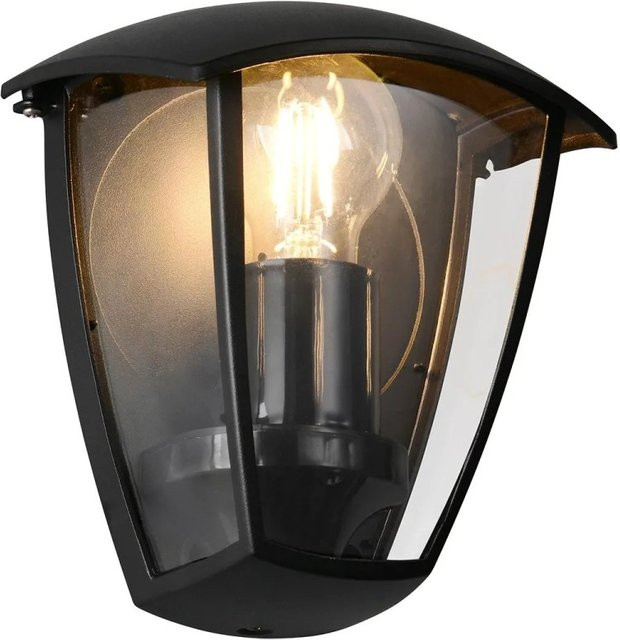 Trio LED-Wandleuchte Venta Schwarz Matt aus Aluminium für Außenbereich B/H/T: 18 x 20 x 13 cm - Bild 1