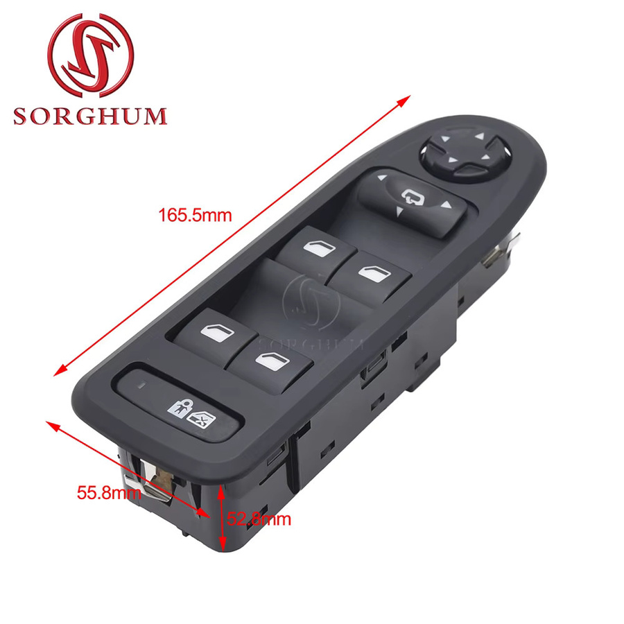 SORGHUM Fensterschalter Heber-Knopf Controller Zubehör in Schwarz für Peugeot 308 508 und Citroen C5 6490.QY 98054508 ZD - Bild 3