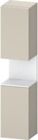 Duravit Hochschrank Qatego in Weiß Matt mit 2 Türen, Wandmontage, B/T/H: 40 x 36 x 176 cm - Bild 1