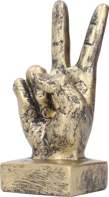 GoolRC Fingergesten Skulptur als kreative Statue in Gold und Silber für dein Büro oder Schreibtisch-Ornament - Bild 1