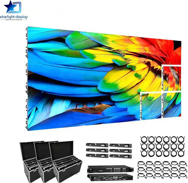 OIMG LED-Display für Außenbereich P3.91 SMD-Modul Wasserdichter RGB Vollfarb-Mietbildschirm in Schwarz - Bild 1