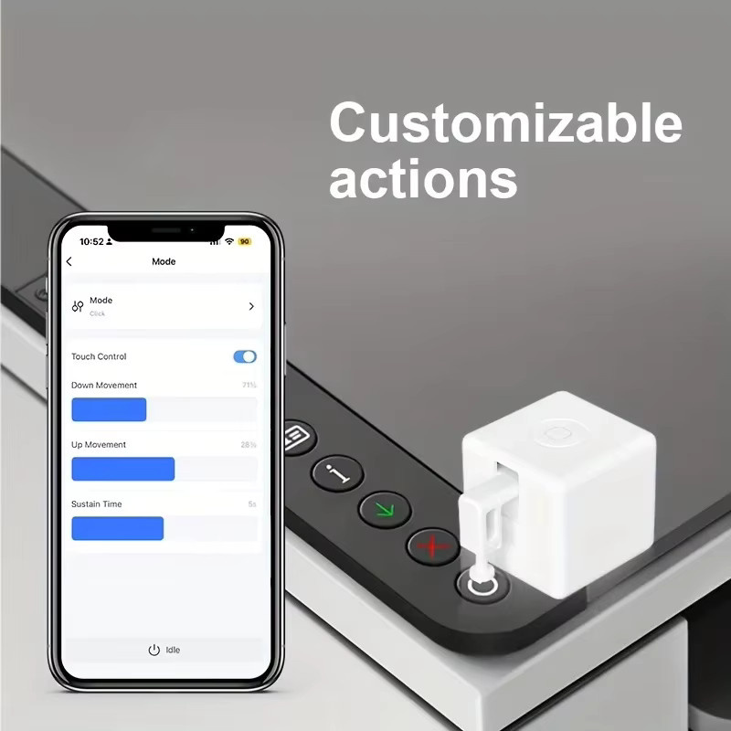 Tuya Zigbee Fingerbot Plus Smart Schalter in Weiß mit App-Steuerung, Timer und Sprachsteuerung für Alexa und Google Home Assistant - Bild 4