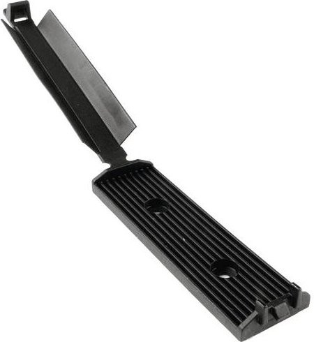 HellermannTyton Befestigungssockel FKH80APT-A-BK Schwarz selbstklebend und schraubbar für Flachbandkabel - Bild 1