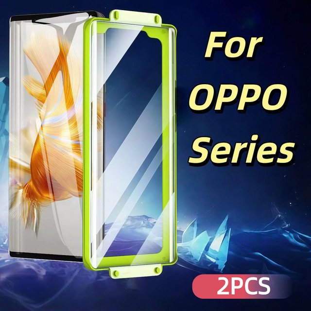 2er-Pack Displayschutzfolie für OPPO Find X8 X7 X6 Ultra X5 X3 X2 Reno 12 11 10 9 6 5 4 3 Pro Plus transparent - Bild 1