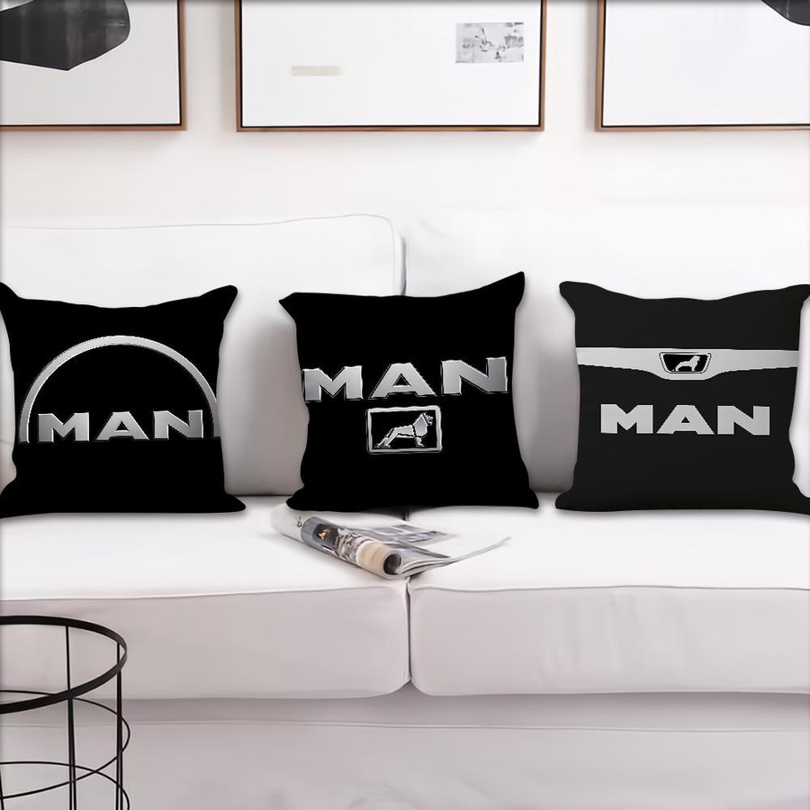 RVDV Pillow Luxuriöse Kissenhülle mit Auto-Motiv im nordischen Design, quadratisch, B/T/H: 30,48 x 30,48 x 3,0 cm - Bild 3