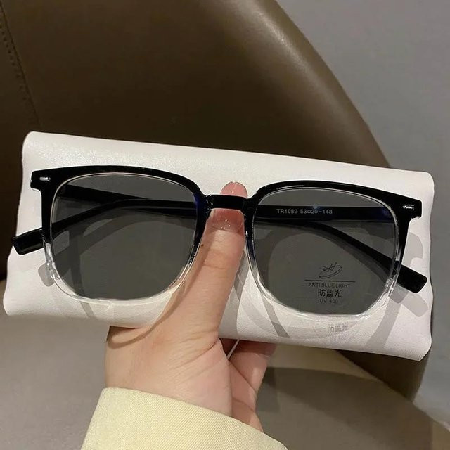 Dote Sonnenbrille, Square, Vollrand, Kunststoff, Schwarz, Transparent, Unisex - Bild 1