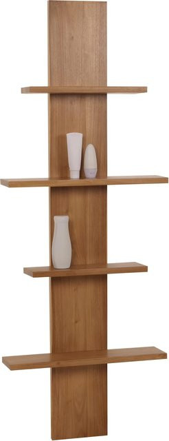 MCW Teak-Wandregal M72 in Braun, Hängeregal für das Bad, B/H/T: 51 x 56 x 15 cm - Bild 1