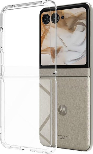 Stoßfeste TPU und Acryl Handyhülle für Motorola Moto Razr 60 Ultra / Razr Plus in Transparent - Bild 1