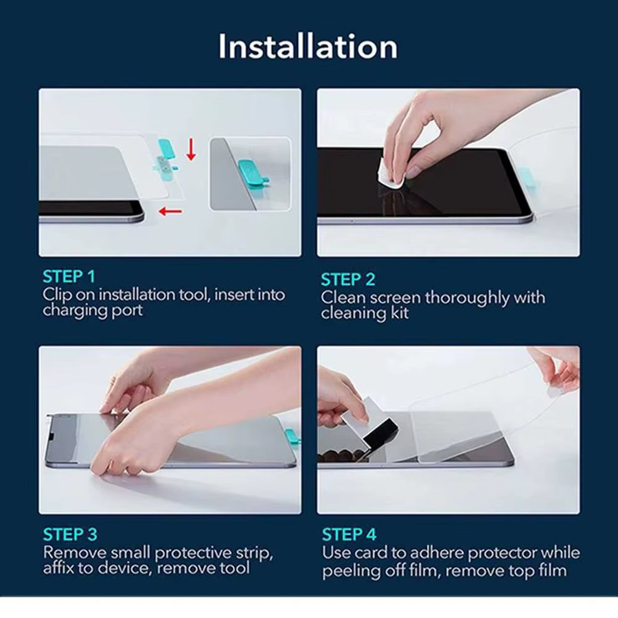 2er-Pack HD-Displayschutzfolie aus gehärtetem 9H Glas für Kindle Paperwhite 12. Generation und Colorsoft 7 Zoll, transparent und stoßfest - Bild 4