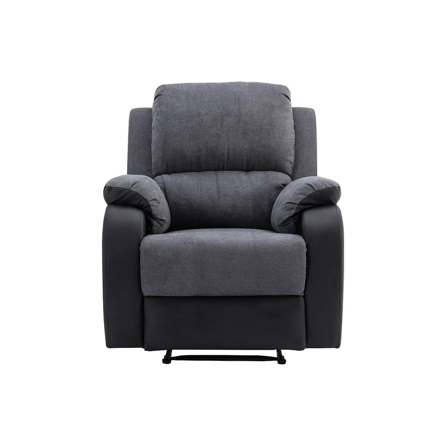 Vente-unique Relaxsessel Brody in Schwarz-Grau mit Armlehnen - Bild 2