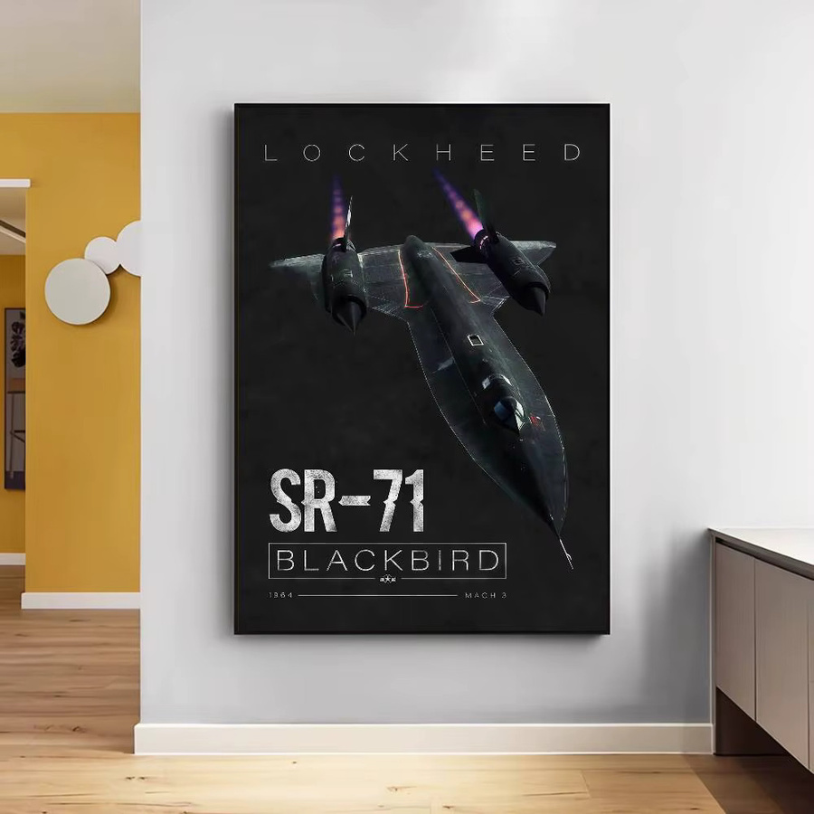 F16 Blackbird Fighter Jet DIY Wandaufkleber in Schwarz zur Dekoration von Wohnzimmer oder Bar - Bild 4