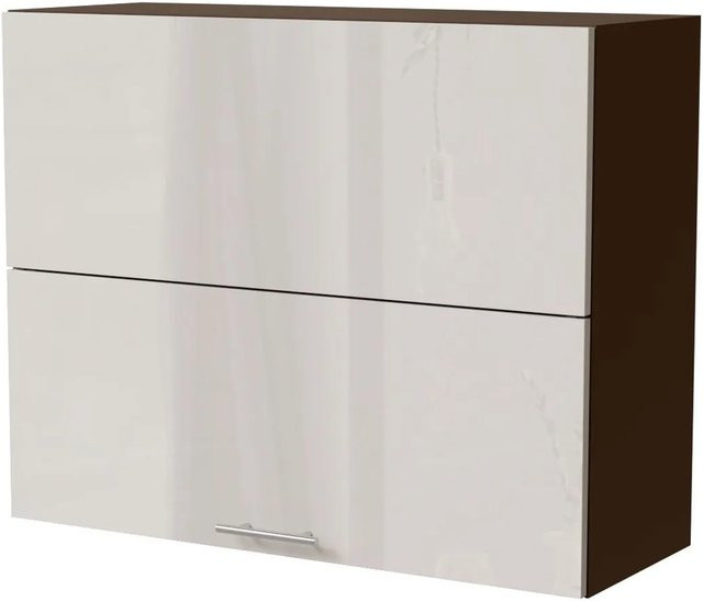 Feldmann-Wohnen Klapphängeschrank Brerra W8B/90-AV in Lava Creme Hochglanz, B/T/H: 90 x 32,5 x 72 cm - Bild 1