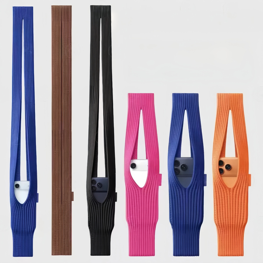 Modische Strick-Handytasche für Apple iPhone 17 Pro Max, iPhone 17 Pro und iPhone 17 in Grün, 2,63 Zoll - Bild 3