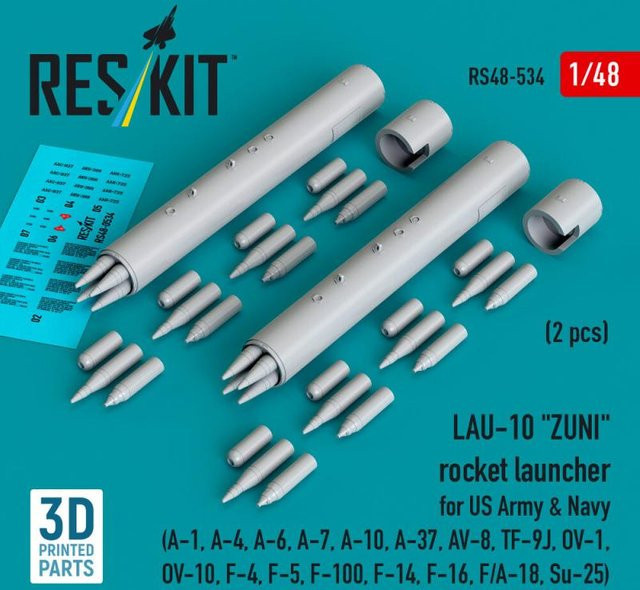 ResKit Models ZUNI Rocket Launcher, 2-teiliges Set, 3D Printed - Bild 1