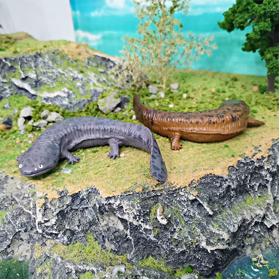 Salamander Cryptobranchoidea Axolotl Modell Figur, Tiere, Kunststoff, Bunt / Mehrfarbig - Bild 2