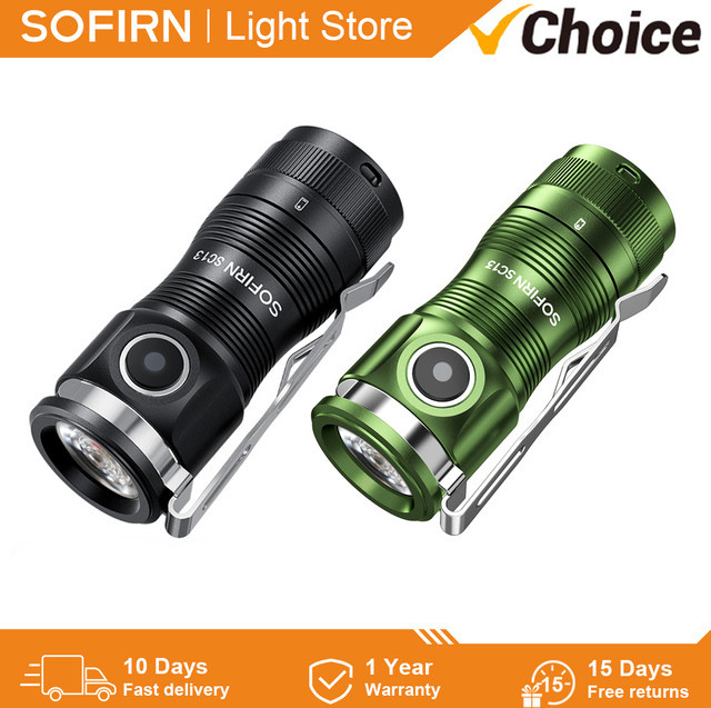 Sofirn SC13 SST40 Mini Taktische LED Taschenlampe mit 1300 lm und 6000 K für Notfälle - Bild 1