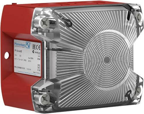 Pfannenberg Blitzleuchte PY X-S-05 230 AC CL in Rot und Transparent aus Kunststoff - Bild 1