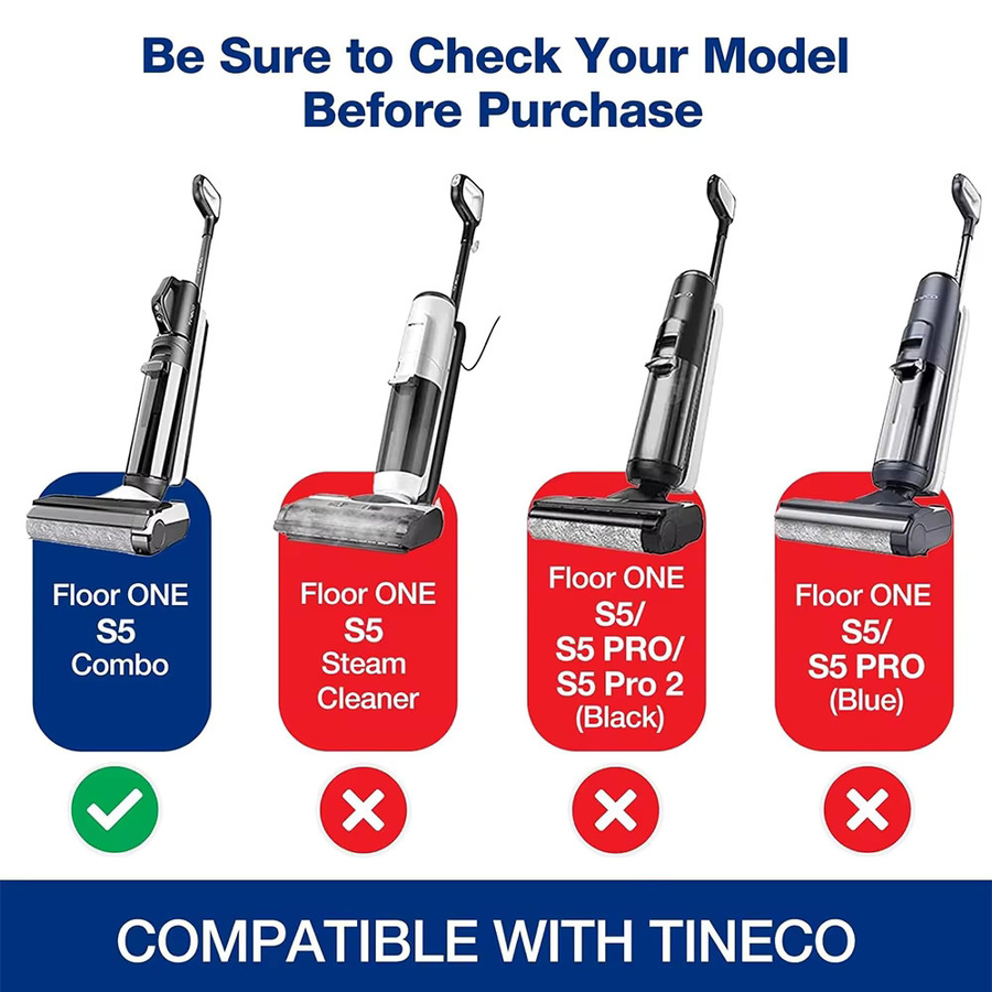 Tineco Floor ONE S5-Combo Zubehör Set mit Bürstenrolle, HEPA-Filter und Reinigungslösung - Bild 2