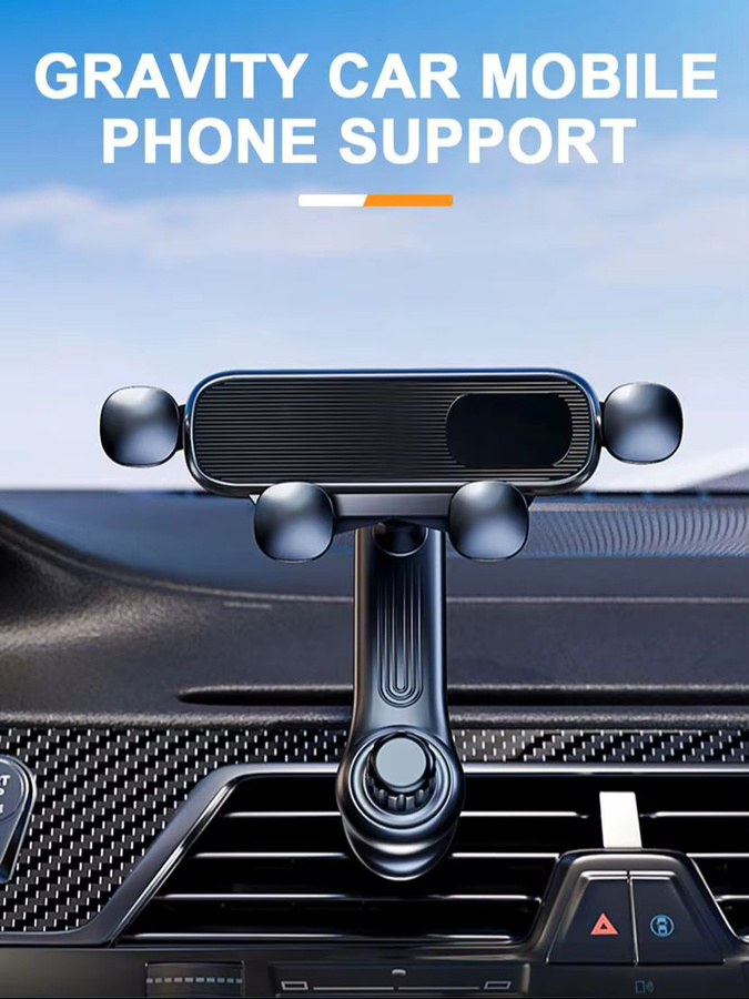 SEAMETAL Universeller Auto-Handyhalter mit 4 Gelenken und Lüftungsclip in Schwarz für Mobiltelefone von 4,7 bis 7 Zoll - Bild 7