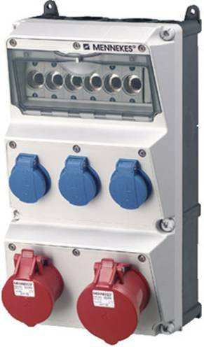 Mennekes CEE Stromverteiler 930005 400 V 32 A 3-Phasen Multicolor - Bild 1