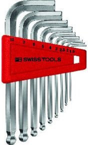 PB Swiss Tools Winkelschraubendreher-Set mit Kugelkopf, 9-teilig, 1,5-10 mm, im Kunststoffhalter - Bild 1